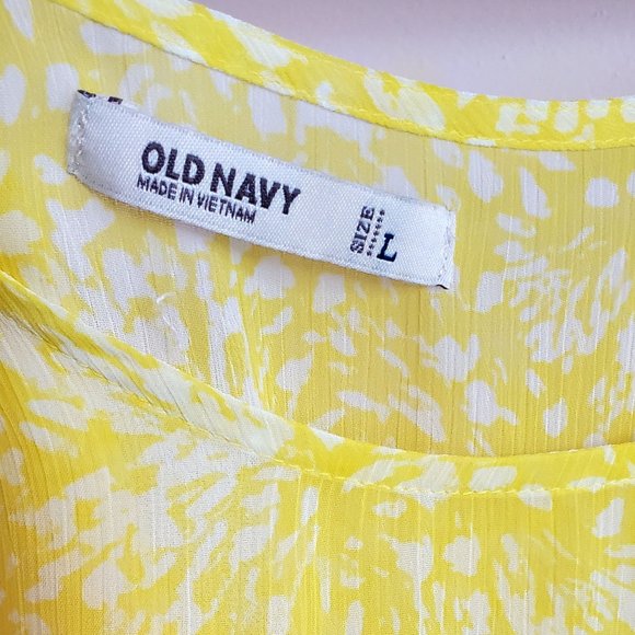 Yellow Sleeveless Top, Size L - Picture 5 of 7